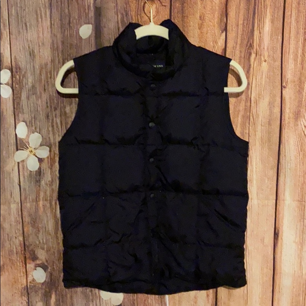3/$25 Lands end dark blue puffer kids size 10/12